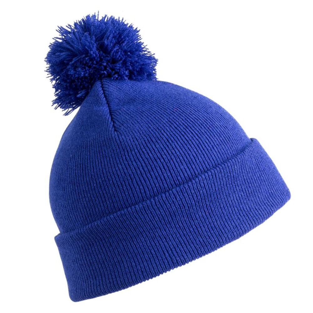 Result Childrens/Kids Winter Essentials Pom Pom Beanie / Royal Blue